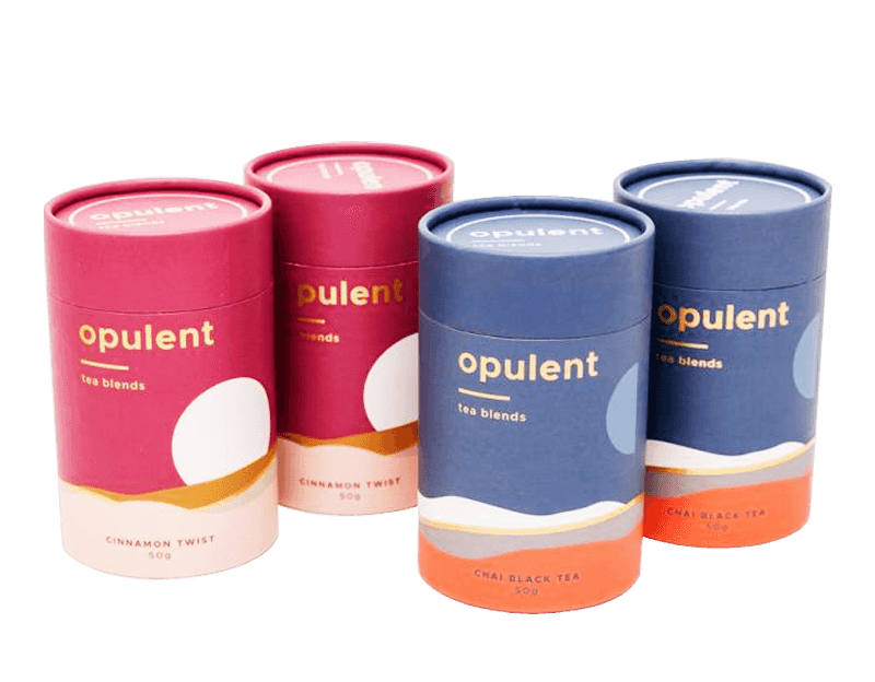 Emballage de tisane en tube de papier en carton séché